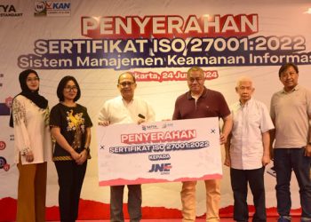 JNE Raih Sertifikasi ISO