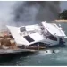 speedboat terbakar