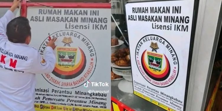 Lisensi IKM rumah makan Padang