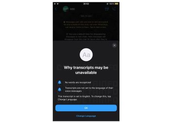 WhatsApp transkrip suara