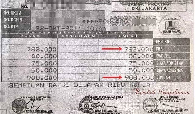 pajak kendaraan 2025