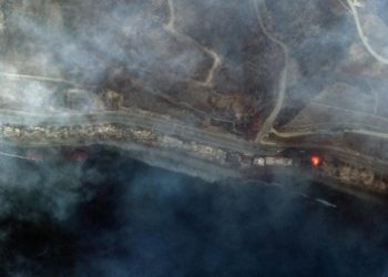 hujan debu kebakaran hutan Los angeles